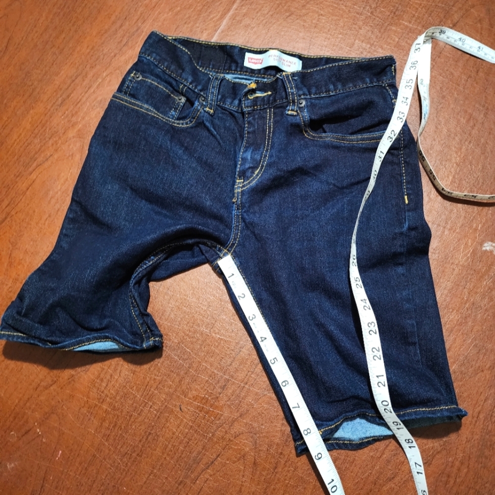 Levi's Dark Blue Denim Jeans Shorts - Picture 2 of 7
